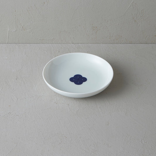 柳宗理 和食器シリーズ お皿 古白磁 染付紋・渦 / Sori Yanagi Plate