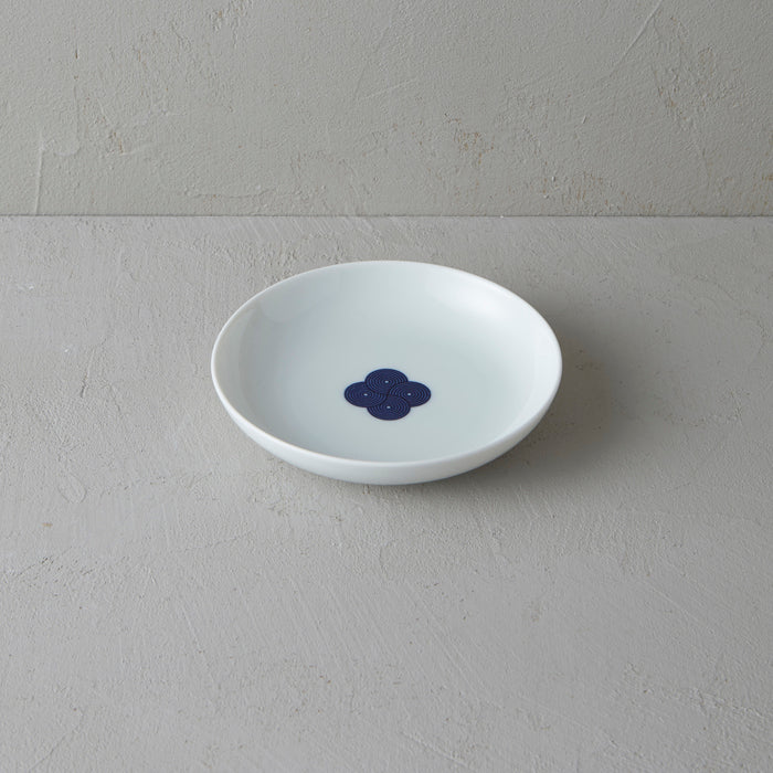 柳宗理 和食器シリーズ お皿 古白磁 染付紋・渦 / Sori Yanagi Plate