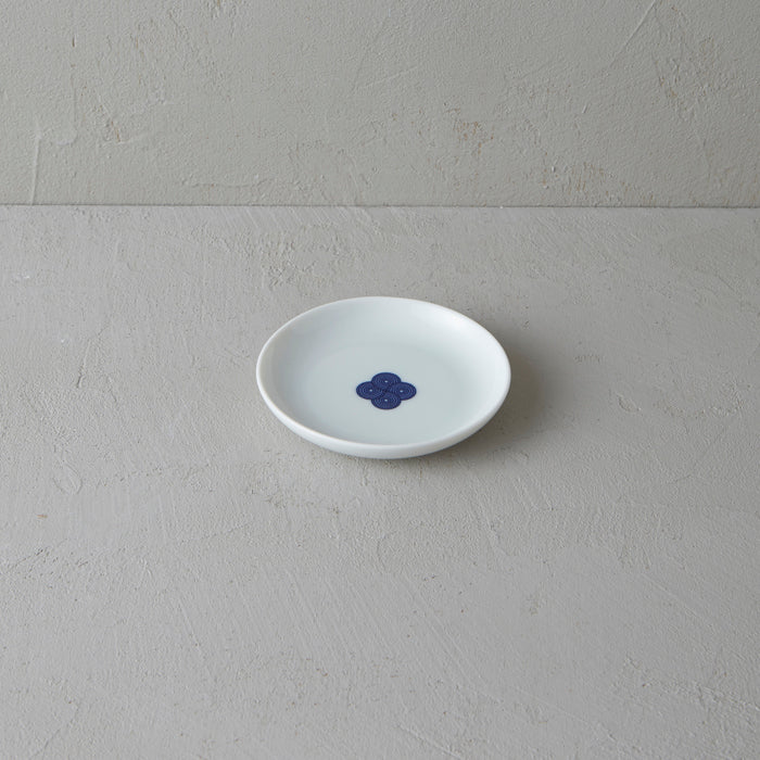 柳宗理 和食器シリーズ お皿 古白磁 染付紋・渦 / Sori Yanagi Plate