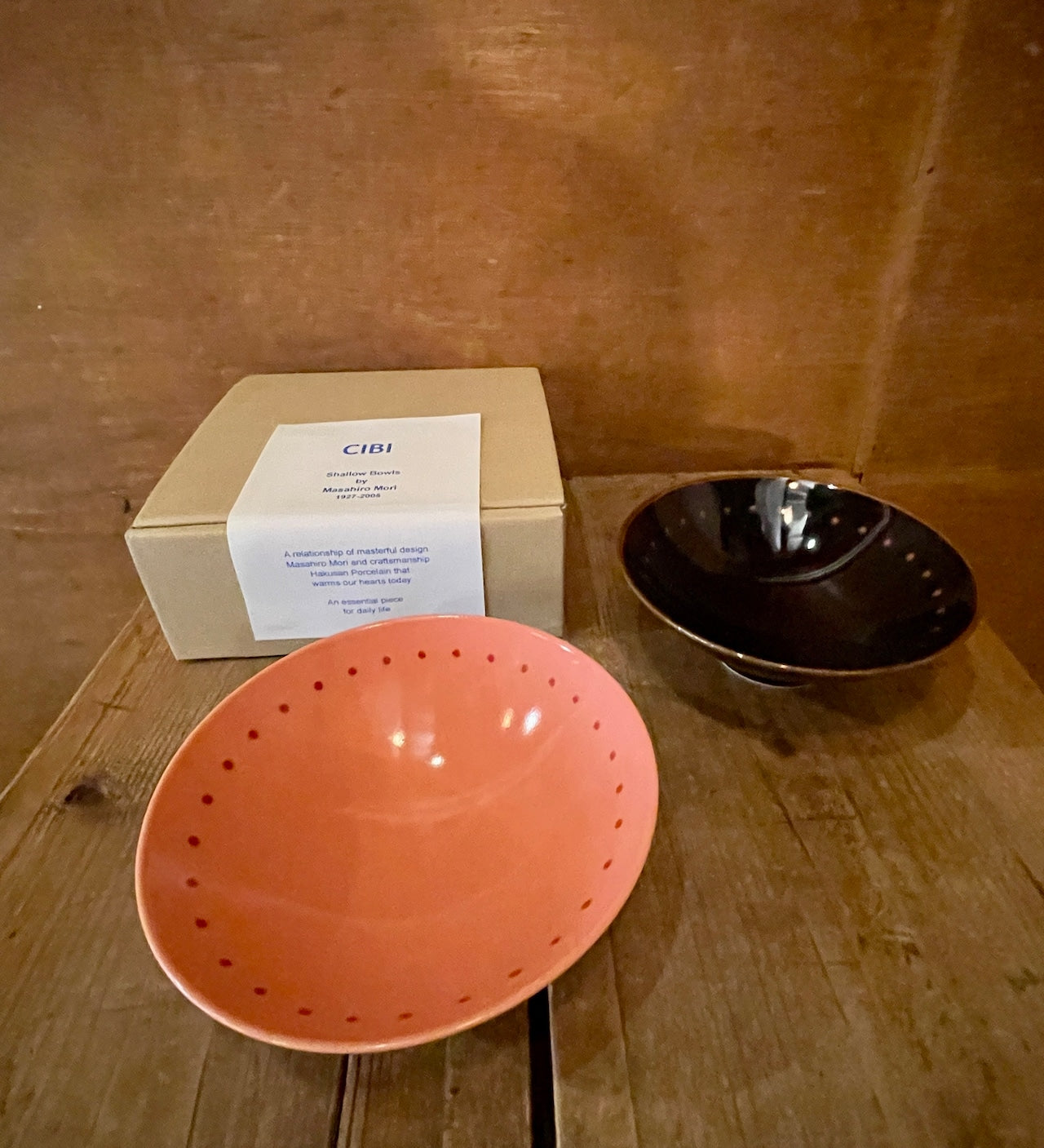 Shallow bowl gift box（平茶碗 2個セット: E-5,RH-16） – CIBI TOKYO 