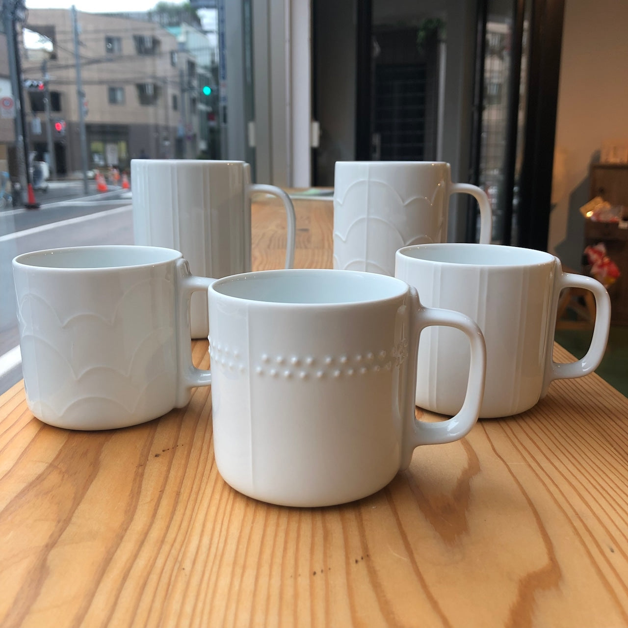 白山陶器 レリーフマグ トール / Relief mug tall size