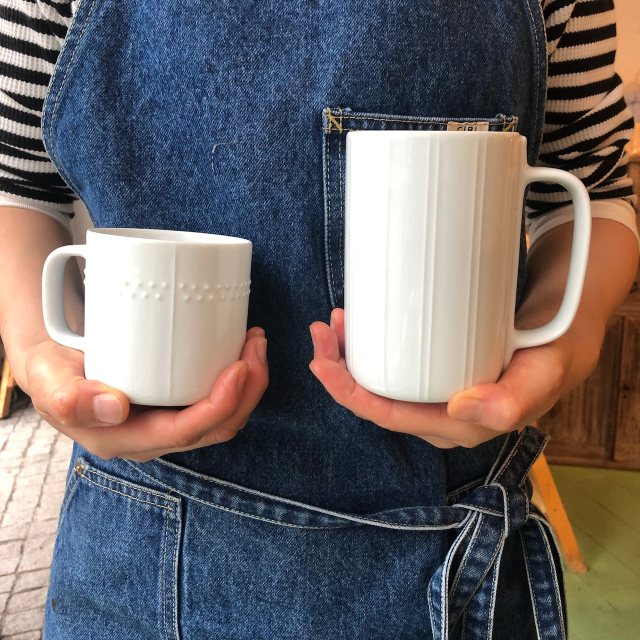 白山陶器 レリーフマグ トール / Relief mug tall size