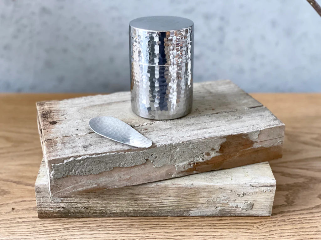 工房アイザワ 茶筒 槌目 / SS Tea canister
