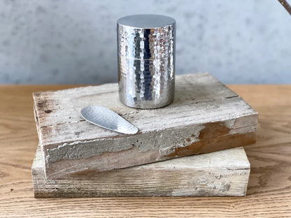 工房アイザワ 茶筒 槌目 / SS Tea canister