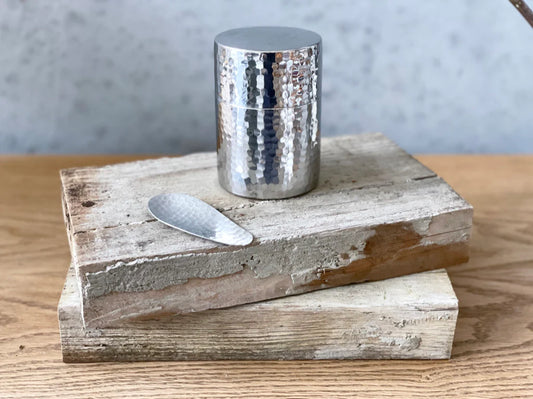 工房アイザワ 茶筒 槌目 / SS Tea canister