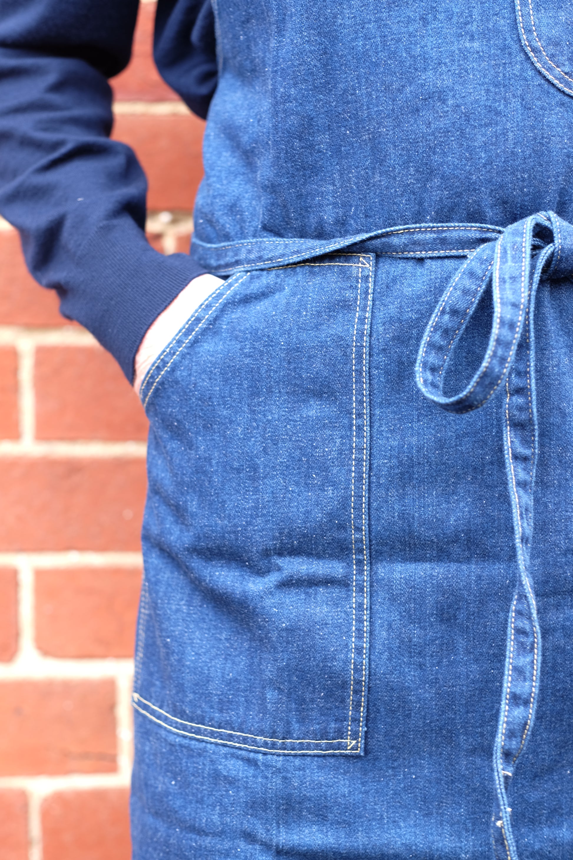 CIBI Apron Denim/Hickory - CIBI TOKYO STORE