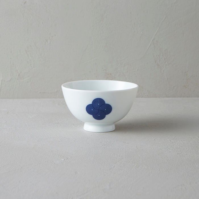 柳宗理 和食器シリーズ 飯碗　古白磁 染付紋・渦 / Sori Yanagi Rice Bowl