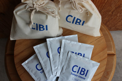 CIBI Tokyo blend ドリップバッグ with CIBI巾着 (5個入り) / Drip bag 5pcs with mini bag - CIBI TOKYO STORE