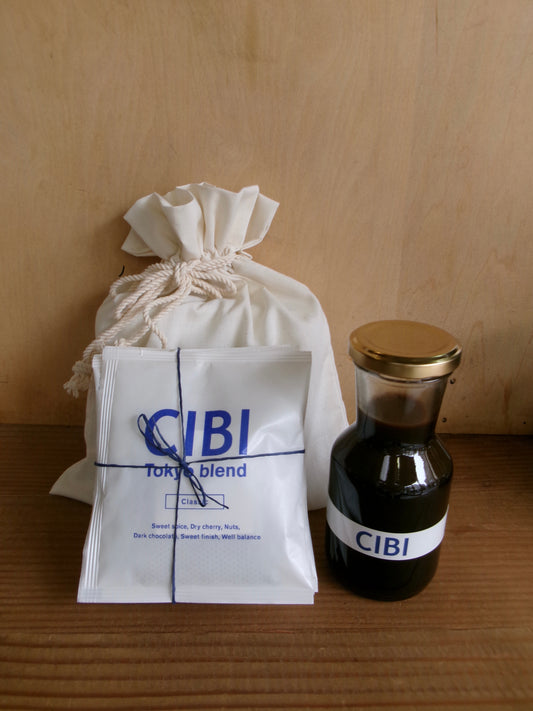 コーヒータイム (ドリップバッグ3枚, コーヒーシロップ, CIBI original cotton mini bag)